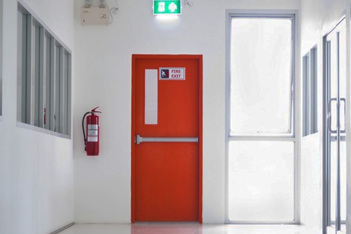 Why do fire escape doors in apartments always have to be closed?